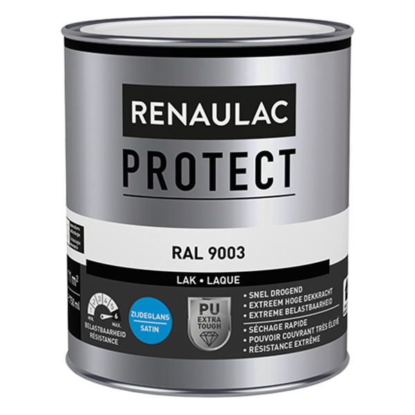 RENAULAC PROLAQ PROTECT SATINE 0,25L RAL 9003