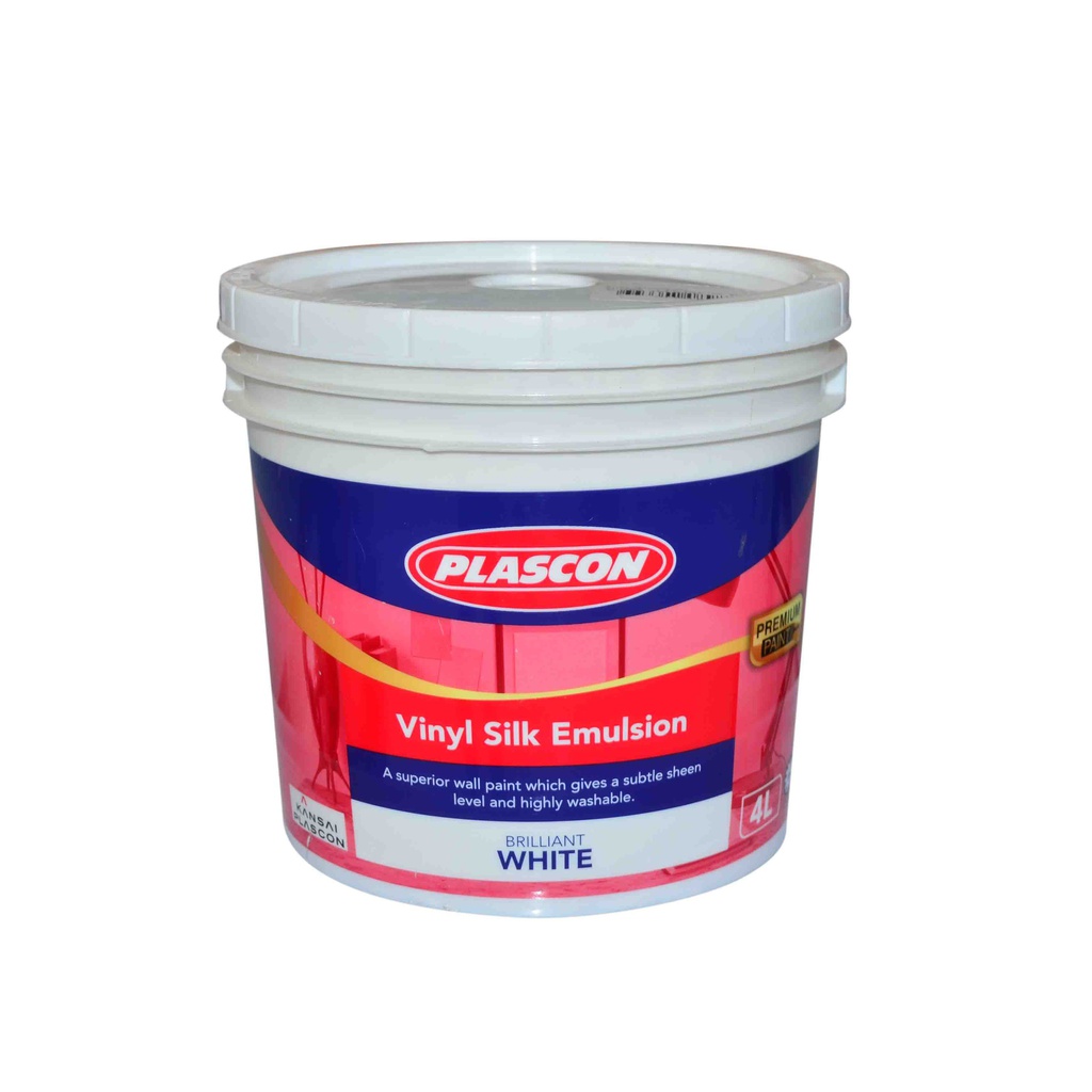 PEINTURE A L EAU INTERIEUR BLANC 4L (VINYL SILK WHITE)