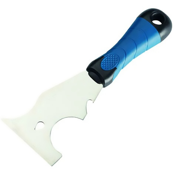 COUTEAU MULTIFONCTION INOX MANCHE BI-MAT NOIR/BLEU SAVY PRO