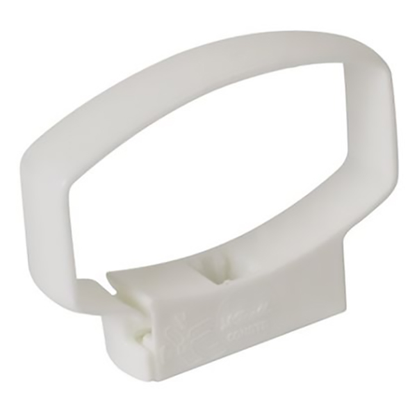 COLLIER MONOBLOC 90X56 OVATION 28 BLANC EG