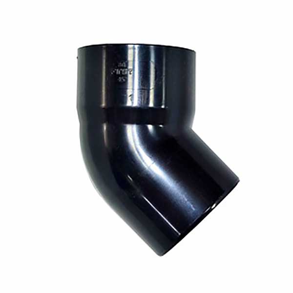 COUDE GOUTTIERE 45° D.80 BEST NOIR