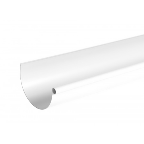 GOUTTIERE PVC D33 4METRES BLANC