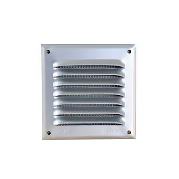 GRILLE PERSIENNE ALU GRIS MOUSTIQUAIRE 15X15