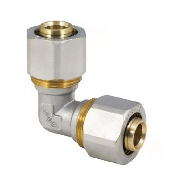 RACCORD COUDE EGAL MULTICOUCHE A COMPRESSION D16