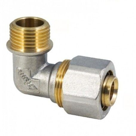 RACORD COUDE REDUIT MULTICOUCHE A COMPRESSION D16-20