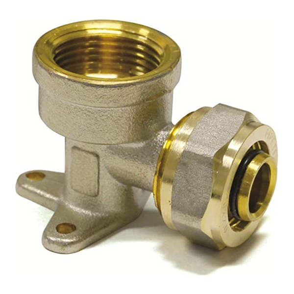 RACCORD COUDE TARAUDE FEMELLE ET MULTICOUCHE A COMPRESSION D16-1/2"