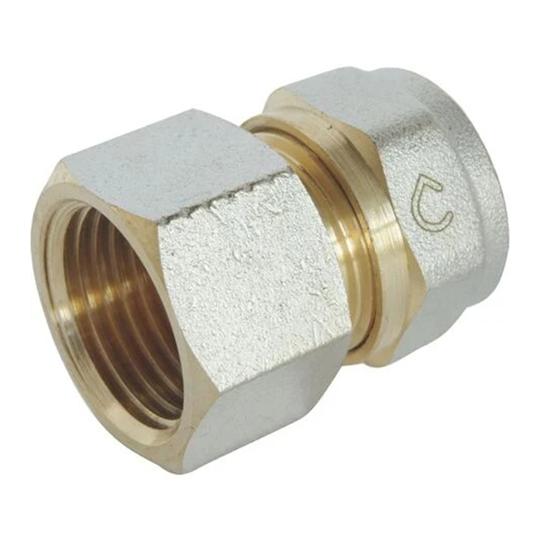 RACCORD DROIT TARAUDE FEMELLE MULTICOUCHE A COMPRESSION D16-1/2"