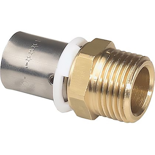 RACCORD DROIT FIXE MALE 16*1/2 ( A SERTIR)