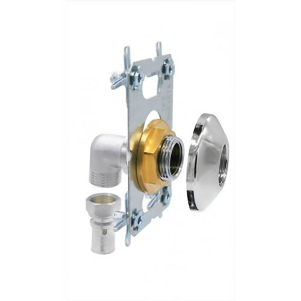 PLATINE DE FIXATION MURALE SIMPLE POUR MULTICOUCHE A COMPRESSION D16 - F1/2"