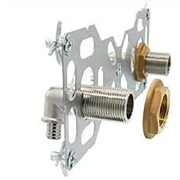 PLATINE DE FIXATION DE DOUCHE SORTIE DE CLOISON DOUBLE PER A GLISSEMENT D12-M3/4"