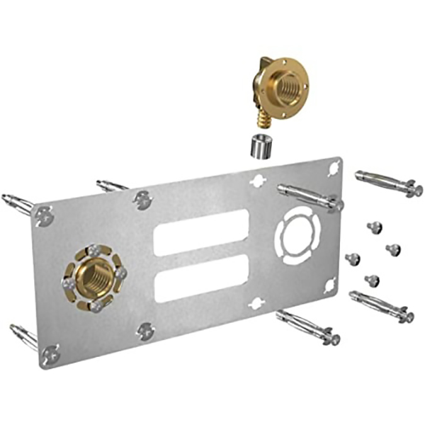 PLATINE DE FIXATION DE DOUCHE SORTIE DE CLOISON DOUBLE PER A GLISSEMENT D16-M3/4"