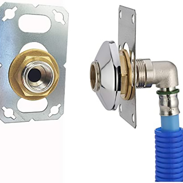 PLATINE DE FIXATION MURALE SIMPLE POUR PER A COMPRESSION D12 - F1/2"
