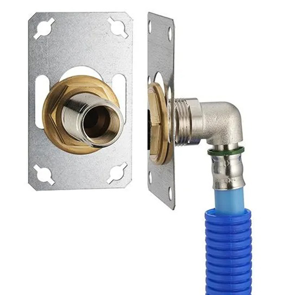 PLATINE DE FIXATION MURALE SIMPLE POUR PER A COMPRESSION D16 - F1/2"