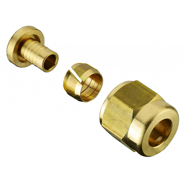 RACCORD DROIT PER A COMPRESSION D12 - M 3/8