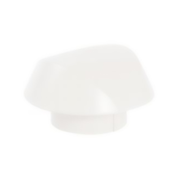 CHAPEAU VENTILATION S/MOUST. D.63 BLANC