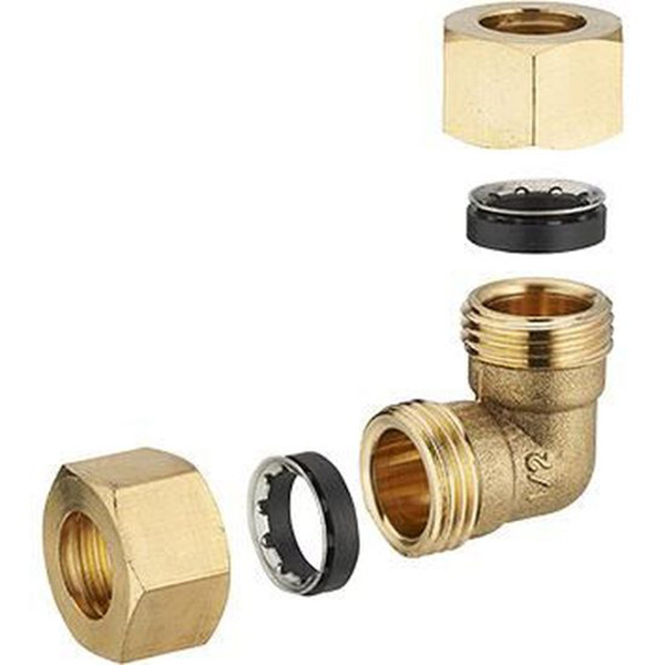 COUDE JOINT MIXTE EGAL D16 LIEN 1PIECE