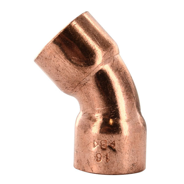 COUDE 45° A SOUDER DF D18 LIEN 1PIECE