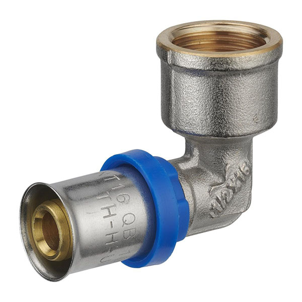 COUDE FEMELLE MULTICOUCHE A SERTIR D16 - F1/2"
