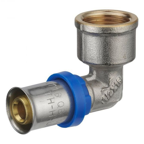 COUDE MULTICOUCHE FEMELLE A SERTIR D20 - F3/4"