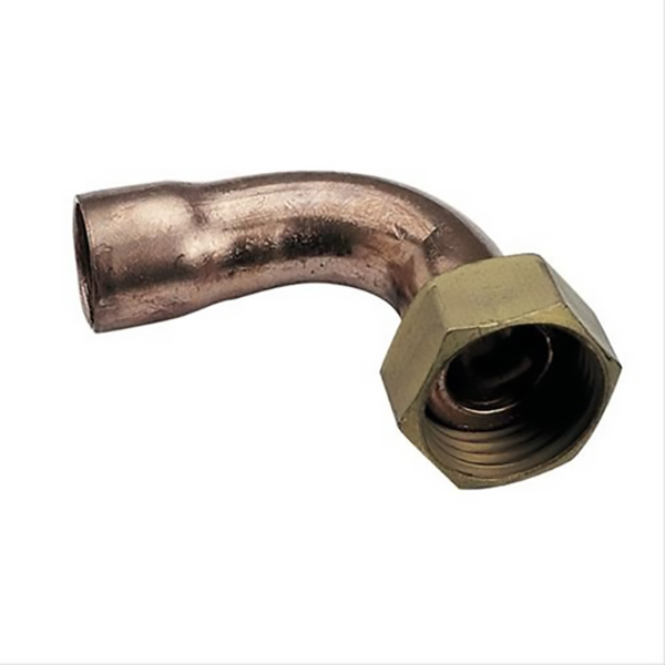 RACCORD COUDE FC ECROU PRISONNIER F3/8 - D10 LIEN 1PIECE