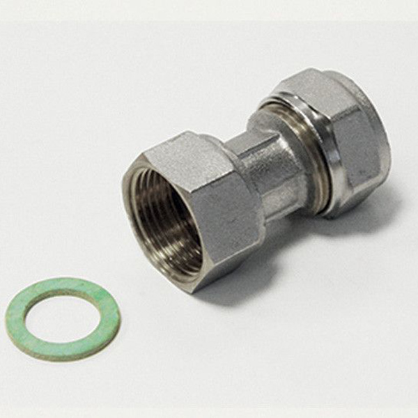 ECROU LIBRE DROIT FEMELLE MULTICOUCHE A COMPRESSION D16 - F1/2"