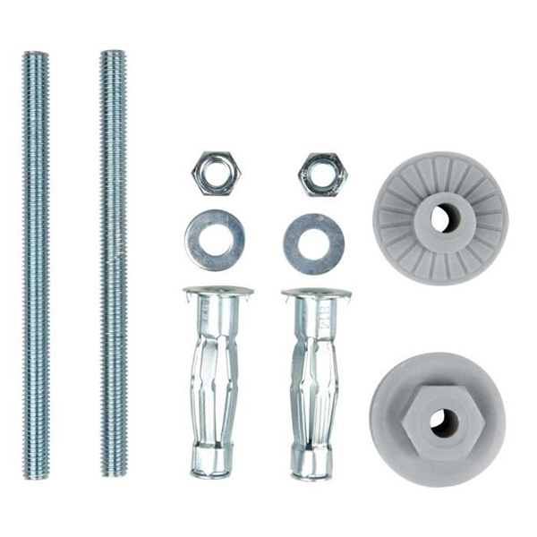 FIXATION DE LAVABO SUR COLONNE POUR PAROI CREUSE M8 L:120 COQUE 2 PIECES