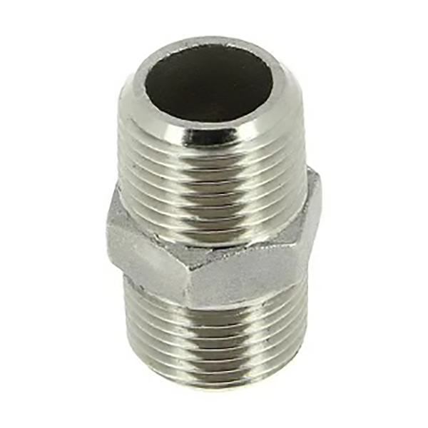 MAMELON DROIT MALE EGAL 3/8 CHROME LIEN 1PIECE