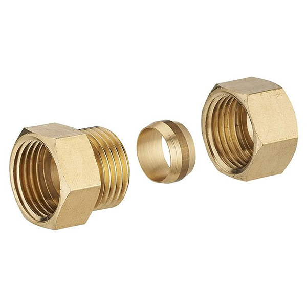 RACCORD DROIT BICONE M 1/2 - D16 LIEN 1PIECE
