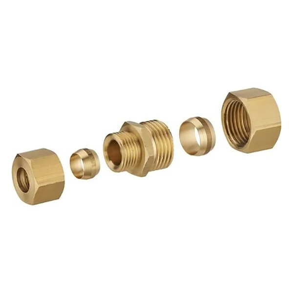 RACCORD DROIT BICONE EGAL D16 LIEN 1PIECE