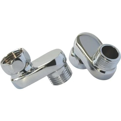 RACCORD EXCENTRE 25 MM DM 1/2 3/4 CHROME BROCHABLE (X2)