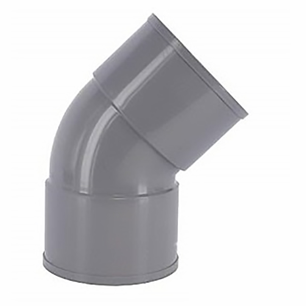 COUDE PVC EVACUATION 45 FF D110