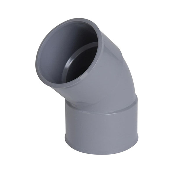 COUDE DEMI-RONDE FF 45 D80 GRIS EG