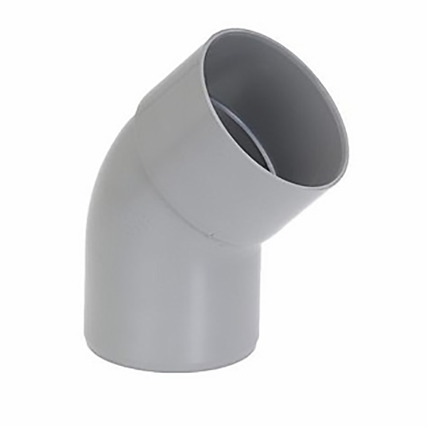 COUDE PVC EVACUATION 45 MF D63