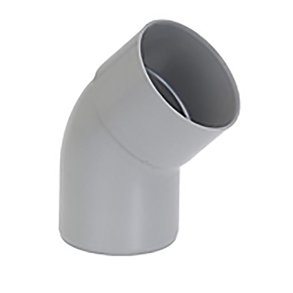 COUDE PVC EVACUATION 45 MF D110
