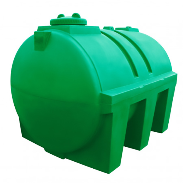 CITERNE HORIZONTALE ALIMENTAIRE 1000L LONGUEUR 1,10m/LARGEUR1,50m/HAUTEUR1,20m SMTP  BLANC /MARRON 3COUCHES