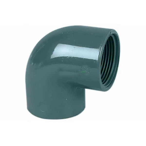 COUDE PVC PRESSION TARAUDE 90° D50 1/2