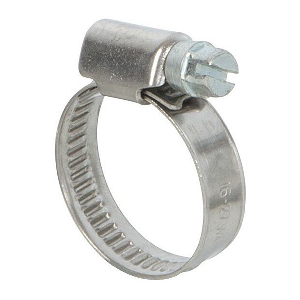 COLLIER DE SERRAGE TOUT INOX 9 MM DIAM. DE SERRAGE 10 A 16 MM-PAR 2