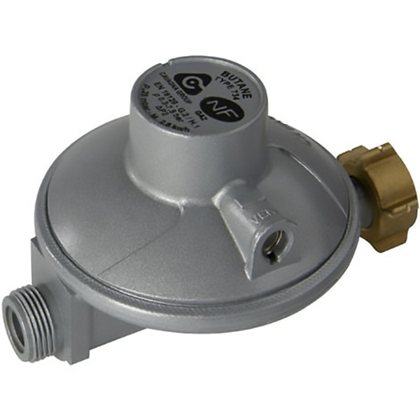 DETENDEUR FIXE BUTANE BASSE PRESSION 2,6KG/H 28MBAR NF EC BOUT M20X150