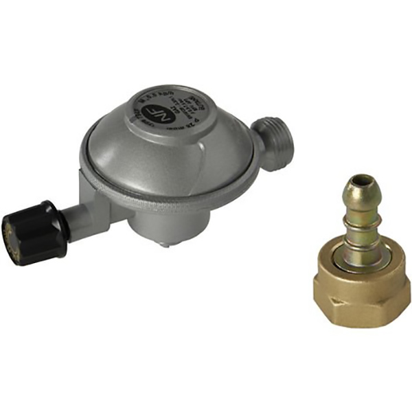 DETENDEUR BASSE PRESSION + RAC. TETINE CAMPING 0.5KG/H 28MBAR M16/150