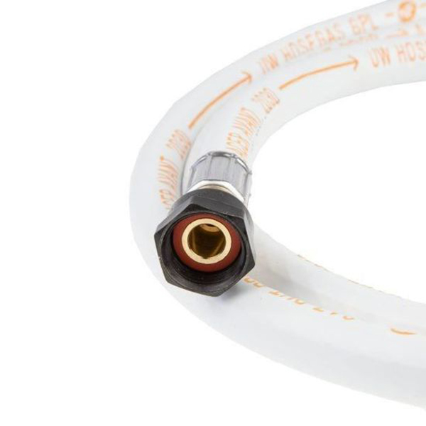 FLEXIBLE SOUPLE BUTANE/PROPANE NF 2 M - ECROUS A VISSER 20/150 - 10 ANS