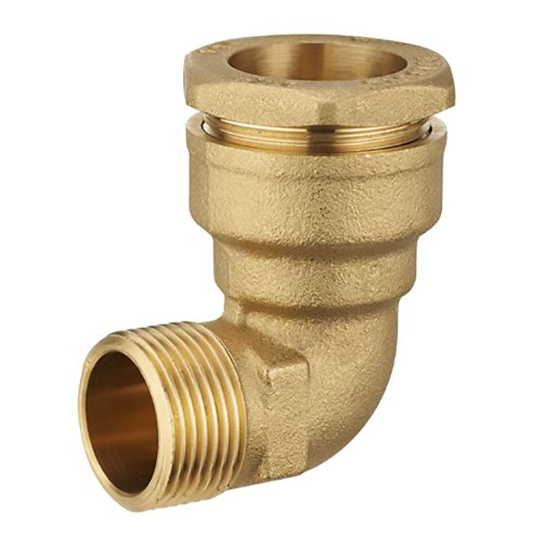 COUDE POLYETHYLENE MALE LAITON D32 - M 1" LIEN 1 PIECE