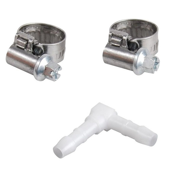 COUDE (POM) DIAM.4 AVEC 2 COLLIERS