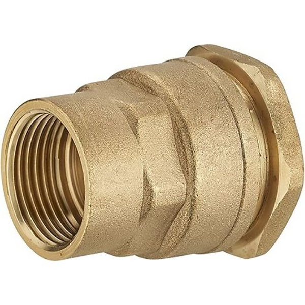 RACCORD DROIT POLYETHYLENE FEMELLE LAITON D32 - F 1" LIEN 1 PIECE