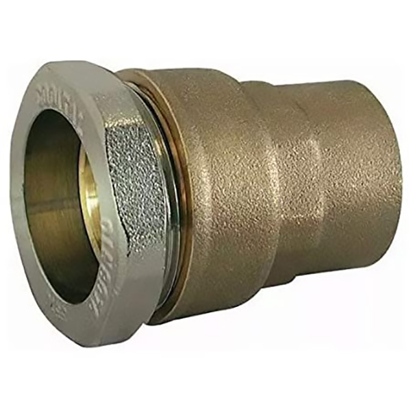 RACCORD DROIT POLYETHYLENE FEMELLE MOBILE LAITON D25 - F 3/4 LIEN 1 PIECE