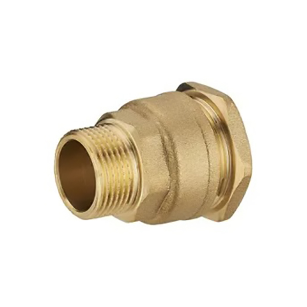 RACCORD DROIT POLYETHYLENE MALE LAITON D32 - M 1" LIEN 1 PIECE