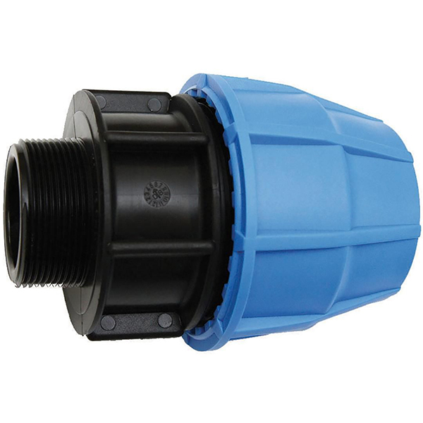 RACCORD DROIT POLYETHYLENE MALE PLAST D20 - M 1/2 VRAC ETIQUETE