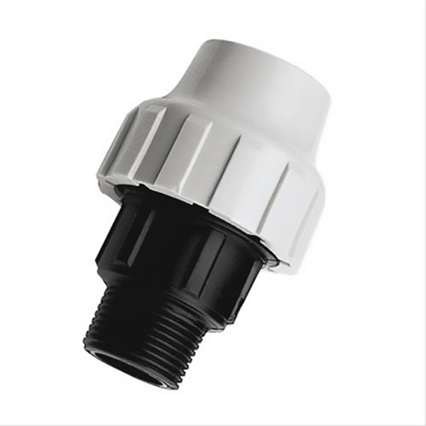 RACCORD DROIT POLYETHYLENE MALE PLAST D32 - M 1" VRAC ETIQUETE