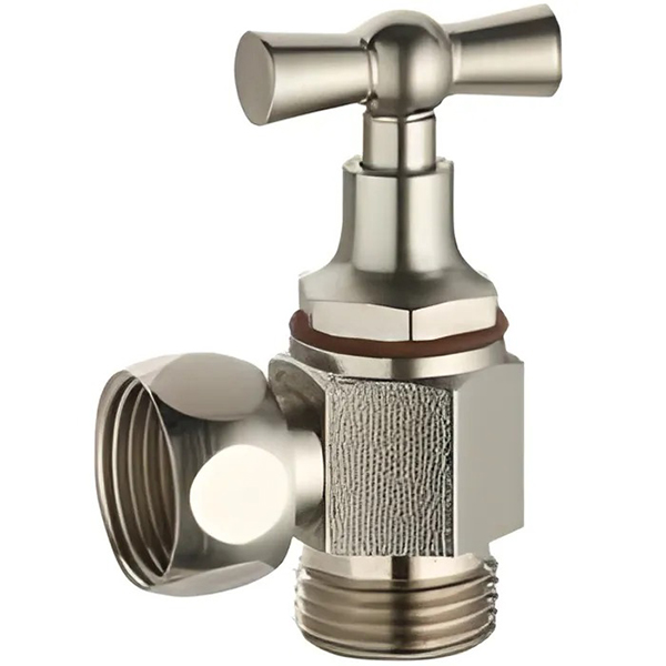 ROBINET D ARRET WC EQUERRE MF 3/8 NICKEL LIEN 1 PIECE