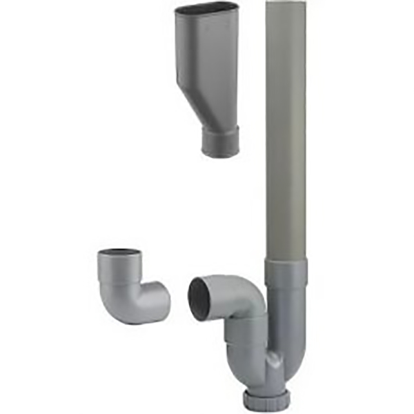 SIPHON SIMPLE M.A.L D40 SORTIE HORIZ/VERT + ENTONNOIR