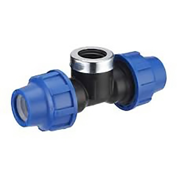 TE POLYETHYLENE FEMELLE AU CENTRE PLAST D25 - F 3/4 - D25 VRAC ETIQUETE